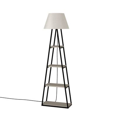 Mourah Pal Floor Lamp - Light Mocha/ Linen  - 2 Years Warranty