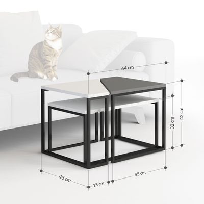 Ohlady Coffee Table - White - 2 Years Warranty