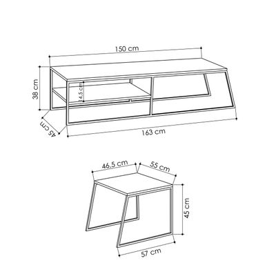 Mourah Pal Tv Stand Up To 60 Inches With Storage - Light Mocha - 2 Years Warranty