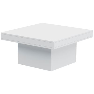 Mahmayi Modern Coffee Table Square Shape Tabletop - White 