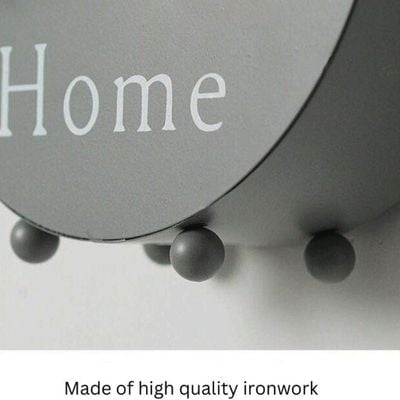 "  Round Wall Hanging Living Room Decoration Storage for Flower Hanging with Wrought Iron for Indoor and Outdoor Décor (20x6CM) "
