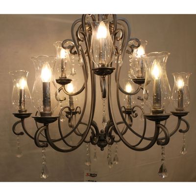 Crystal 9-Light Hanging Chandelier