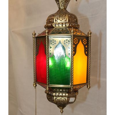 Arabic Style Brass Pendant Lights Lantern for Ramadan