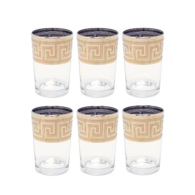 Set of 6 glasses, 250 ml "Greece" 3, for Occassions like Ramadan