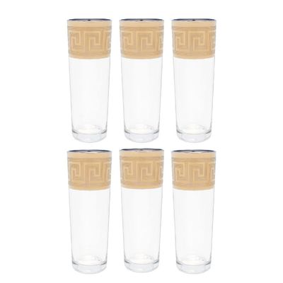 Set of 6 glasses, 230 ml "Greece", for Occassions like Ramadan