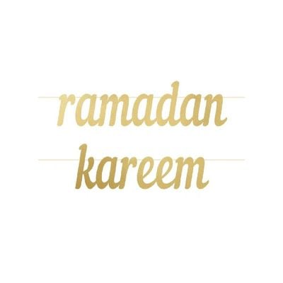 Ramadan Kareem Letter Banner - Gold, for Occassions like Ramadan