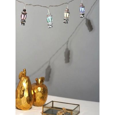 Lantern Fairy Lights - Warm/Multicolour, for Occassions like Ramadan