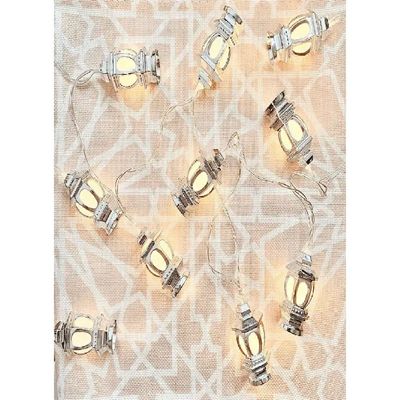 Lantern Fairy Lights - Warm/Multicolour, for Occassions like Ramadan