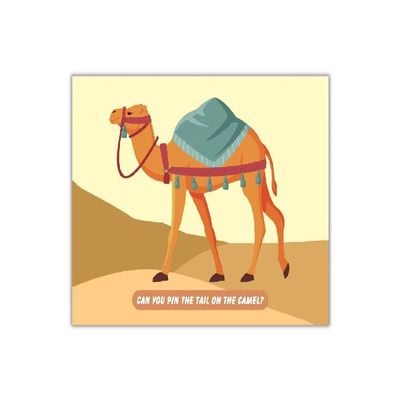 Pin the Poster Game - Camel, for Occassions like Ramadan