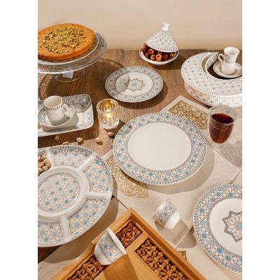 Rosa Arabesque Tea Set 6 pcs|Suitable Ramadan and Eid Decoration & Celebration|Perfect Festive Gift for Home Decoration in Ramadan, Eid, Birthdays, Weddings.