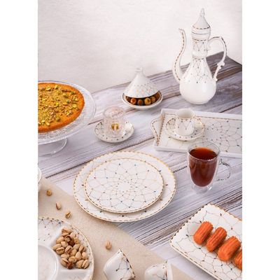 Rosa Zina Crescent Serving Dish|Suitable Ramadan and Eid Decoration & Celebration|Perfect Festive Gift for Home Decoration in Ramadan, Eid, Birthdays, Weddings.