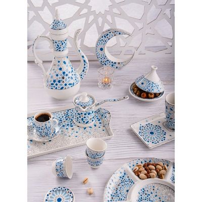 Rosa Nogoum Coffee Set 6 pcs|Suitable Ramadan and Eid Decoration & Celebration|Perfect Festive Gift for Home Decoration in Ramadan, Eid, Birthdays, Weddings.