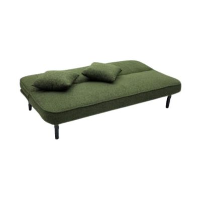 Adjustable Folding Accent 3 Seater Sofa Couch for Living Room,Futon Fold Sofa Bed,Convertible Sleeper Sofa, Convertible Modern Futon for Living Room Green