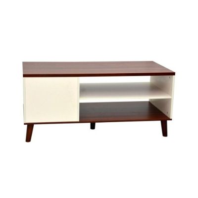 Center Table Coffee Table, Living Room Sofa Side Table Simple Design Coffee Table Round Coffee Table,Modern Coffee Table Living Room Side Table for Living Room Brown/White Color