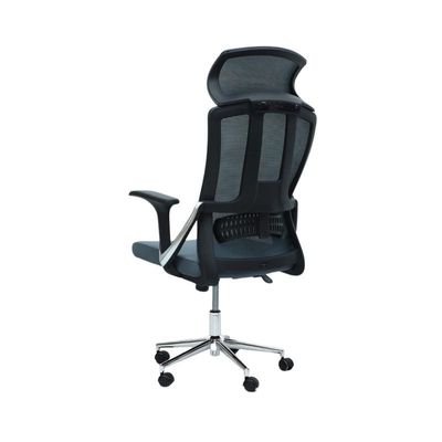 Ergonomic Office Chair with Headrest and Lumbar Support Desk Chair Computer Chair, High Back Executive Swivel Chair (Black) (Headrest)