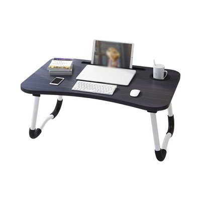 Laptop Bed Tray Table, Portable Standing Table with Foldable Legs for Reading Working Writing On Floor(Color:BROWN)