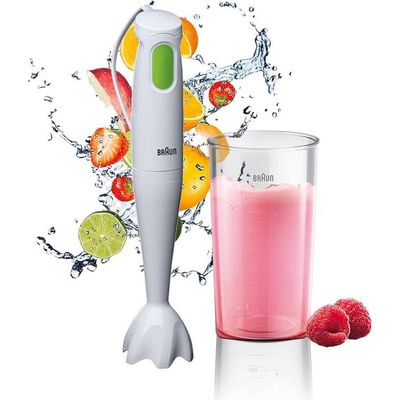 
Braun Hand Blender Multiquick 1 450W With 600Ml Bpa-Free Beaker, Splashcontrol & Powerbell Technology MQ 100 Soup White