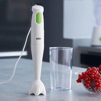 
Braun Hand Blender Multiquick 1 450W With 600Ml Bpa-Free Beaker, Splashcontrol & Powerbell Technology MQ 100 Soup White