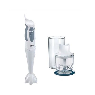 Braun Electric Hand Blender, 550 W, MQ320 PASTA- White/Silver/Clear