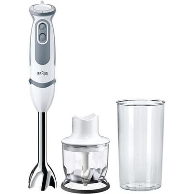 Braun MultiQuick 5 Vario MQ5220WH, Hand Blender, Mini Mincer, Measuring Jug, Anti-Splash