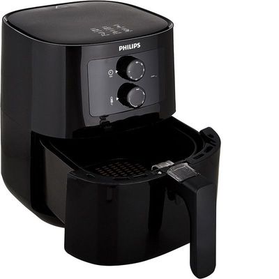 Philips Essential Air Fryer With Rapid Air Technology, Analogue, Black, Hd9200/91, 0.8Kg, 4.1L,50Hz