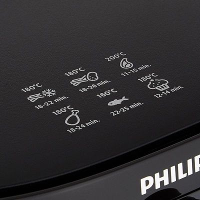 Philips Essential Air Fryer With Rapid Air Technology, Analogue, Black, Hd9200/91, 0.8Kg, 4.1L,50Hz