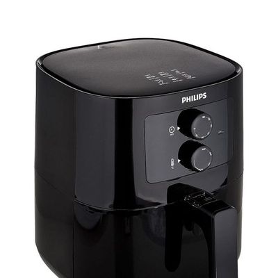 Philips Essential Air Fryer With Rapid Air Technology, Analogue, Black, Hd9200/91, 0.8Kg, 4.1L,50Hz