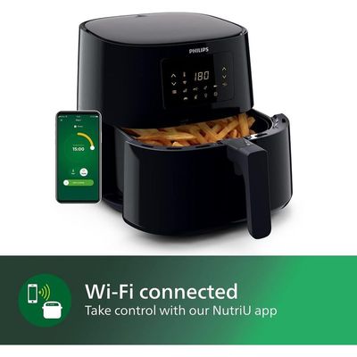 Philips Digital XL Airfryer HD9280/90, 6.2 Ltr, (Wifi enabled), Touch Panel, 5000 Series XL (1.2kg), Rapid Air Technology