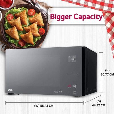 LG Microwave 42L Digital Inverter with Grill Black-MH8265DIS