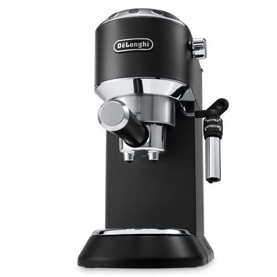 De'Longhi Dedica Pump Espresso Manual Coffee Machine , Cappuccino, Latte Macchiato With Milk Frother , Thermo Block Heating System For Accurate Temperature , Easy To Clean , EC685.BK (Black)