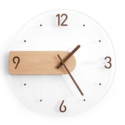 Serene Wooden Wall Clock