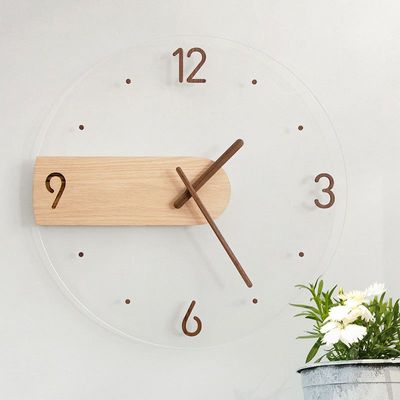 Serene Wooden Wall Clock