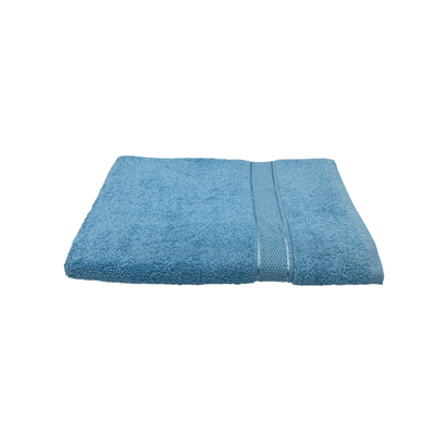 Daffodil Bath Towel Light Blue Stripe Diamond Dobby (70 x 140 Cm)  100% Cotton - (Set of 1) 500 Gsm