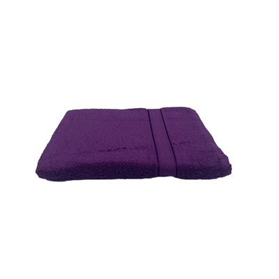 Daffodil Bath Towel Purple Stripe Diamond Dobby (70 x 140 Cm)  100% Cotton - (Set of 1) 500 Gsm