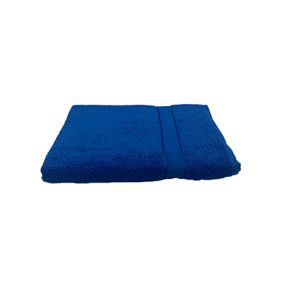 Daffodil Bath Towel Royal Blue Stripe Diamond Dobby (70 x 140 Cm)  100% Cotton - (Set of 1) 500 Gsm