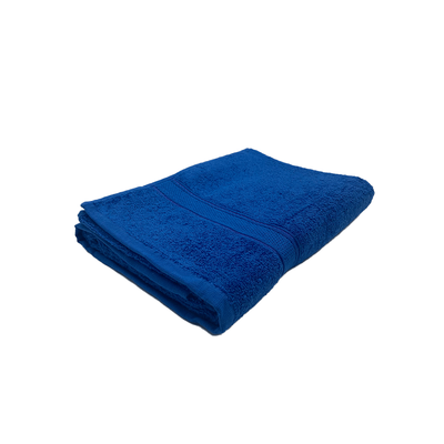 منشفة حمام    دافوديل دوبي مخططة باللون الأزرق الملكي (70 × 140 سم) قطن 100% - (مجموعة من قطعة واحدة) 500 جرام لكل متر مربع