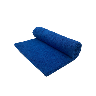 Daffodil Bath Towel Royal Blue Stripe Diamond Dobby (70 x 140 Cm)  100% Cotton - (Set of 1) 500 Gsm