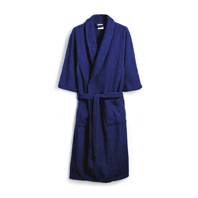 Daffodil Bathrobe (Navy Blue) 100% TERRY Cotton - (Set of 1) 400 Gsm 