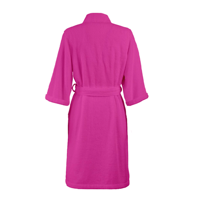 Daffodil Bathrobe (Fuchsia Pink) 100% TERRY Cotton - (Set of 1)  400 Gsm