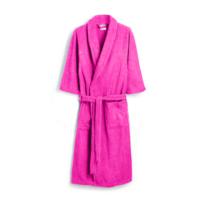 Daffodil Bathrobe (Fuchsia Pink) 100% TERRY Cotton - (Set of 1)  400 Gsm