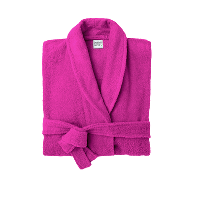 Daffodil Bathrobe (Fuchsia Pink) 100% TERRY Cotton - (Set of 1)  400 Gsm