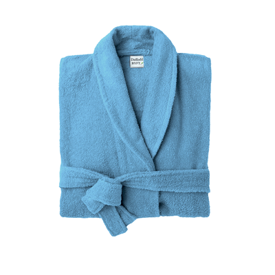 Daffodil Bathrobe (Light Blue) 100% TERRY Cotton - (Set of 1)  400 Gsm