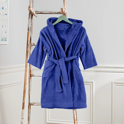 Daffodil Bathrobe 6 YEAR (Navy Blue) 100% TERRY Cotton - (Set of 1) 400 Gsm