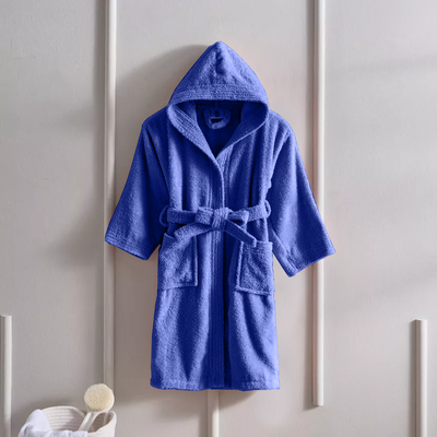 Daffodil Bathrobe 6 YEAR (Navy Blue) 100% TERRY Cotton - (Set of 1) 400 Gsm