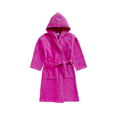 Daffodil Bathrobe 6 YEAR (Fuchsia Pink) 100% TERRY Cotton - (Set of 1) 400 Gsm