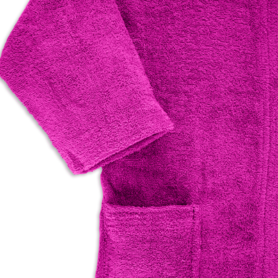 Daffodil Bathrobe 6 YEAR (Fuchsia Pink) 100% TERRY Cotton - (Set of 1) 400 Gsm