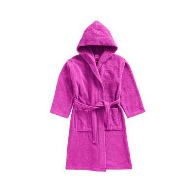 Daffodil Bathrobe 8 YEAR (Fuchsia Pink) 100% TERRY Cotton - (Set of 1) 400 Gsm