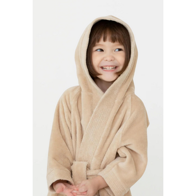 Daffodil Bathrobe 6 YEAR (Beige) 100% TERRY Cotton - (Set of 1) 400 Gsm