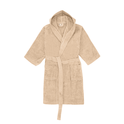Daffodil Bathrobe 8 YEAR (Beige) 100% TERRY Cotton - (Set of 1) 400 Gsm