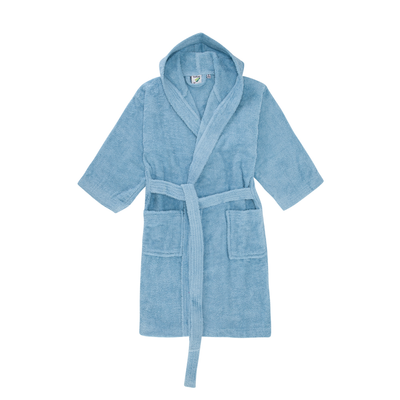 Daffodil Bathrobe 6 YEAR (Light Blue) 100% TERRY Cotton - (Set of 1) 400 Gsm